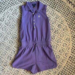 Polo Ralph Lauren Purple Romper M (8-10)
